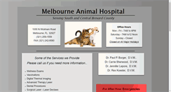 Desktop Screenshot of melbourneanimalhospital.net